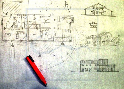Come progettare una casa-schizzo